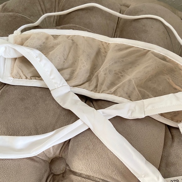 NWT La Perla Traces White Bandeau Bikini Top - Picture 6 of 8